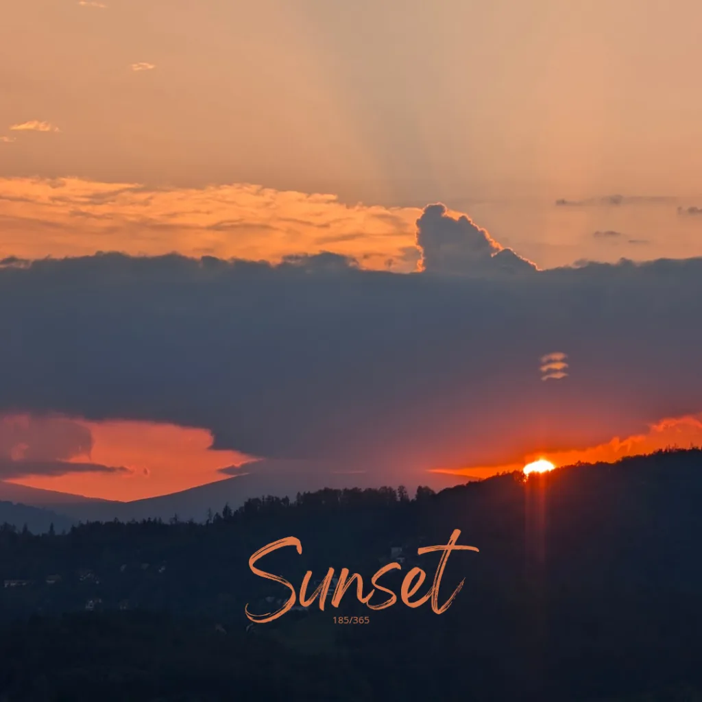 Lexe · Sunset: Sonnenuntergang in Andritz bei einer Geburtstagsfeier letztens.